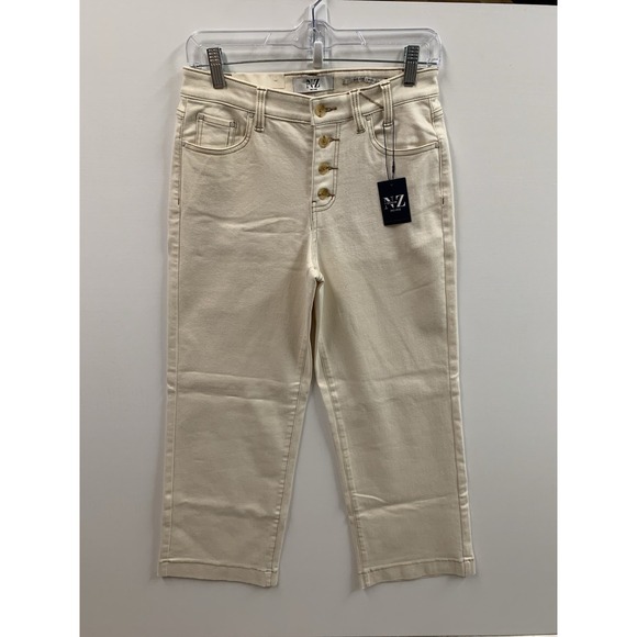 NIC+ZOE Denim - Nic+Zoe‎ Jeans NZ Mid Rise Womens Size 27 Canvas Denim Fly Button Wide Leg